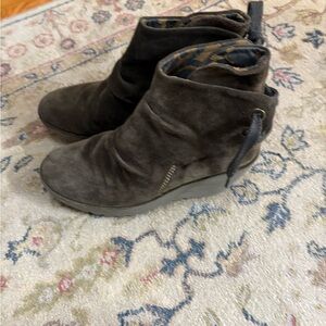 Fly London brown suede ankle boots size 39 8-8.5